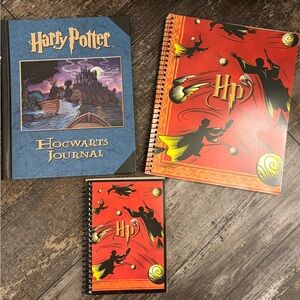 Harry Potter Hogwart’s Journal, Large and Small Spiral Notebook lots of extras